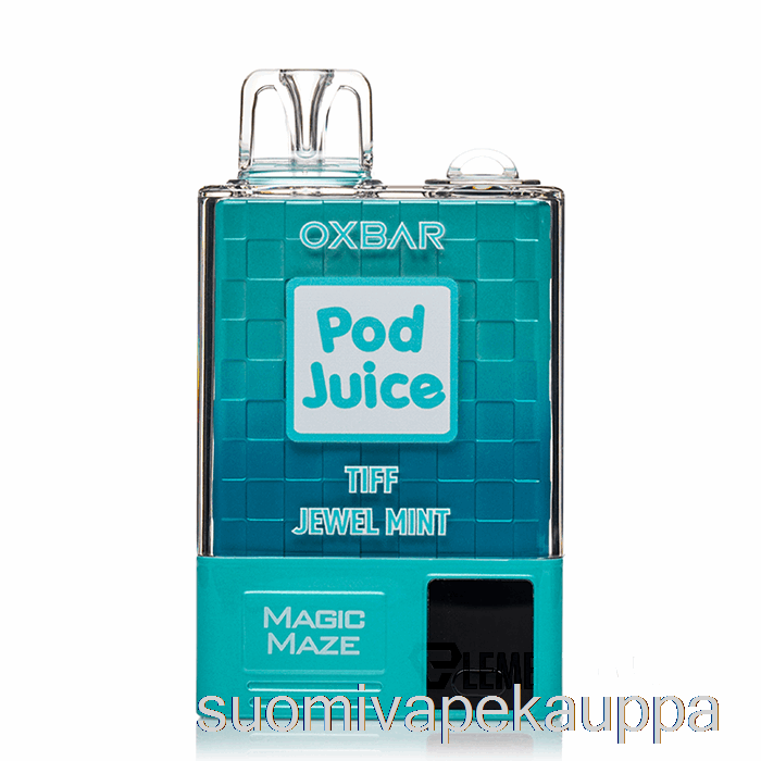 Vape Nesteet Oxbar Magic Maze Pro 10000 Kertakäyttöinen Tiff Jewel Mint - Pod Mehu